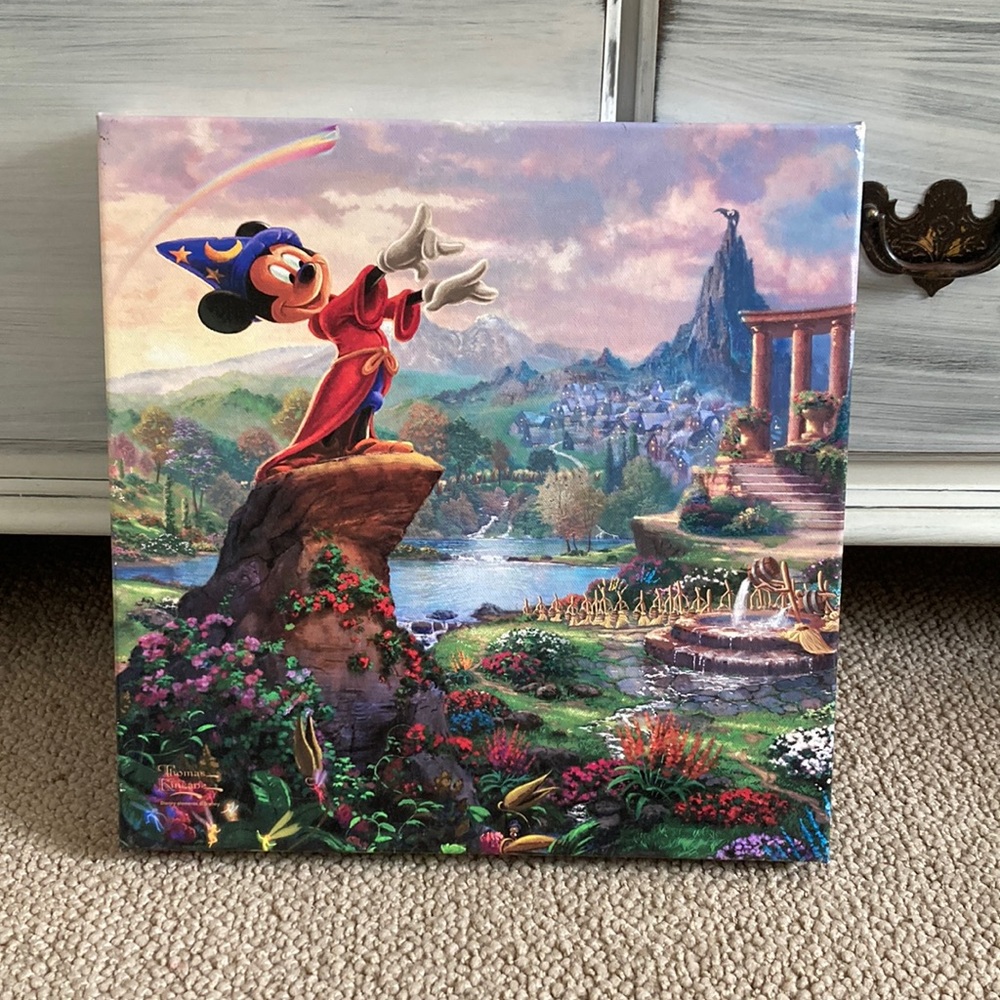 Thomas Kinkade Disney oil painting print